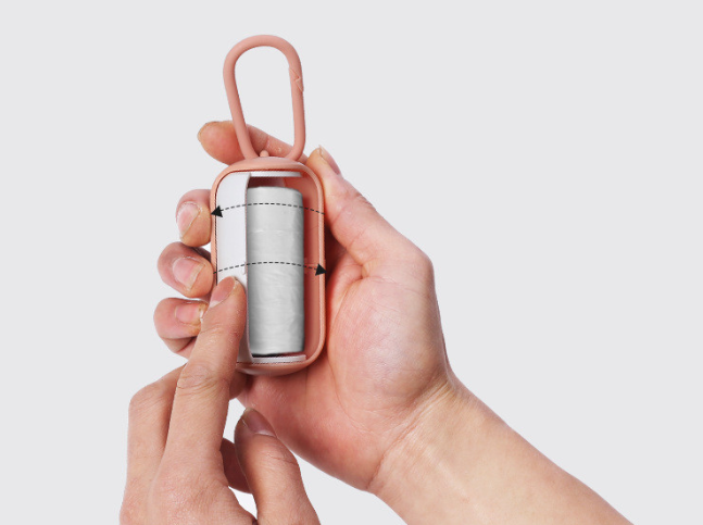 Aesthetic- portable waste bag dispenser